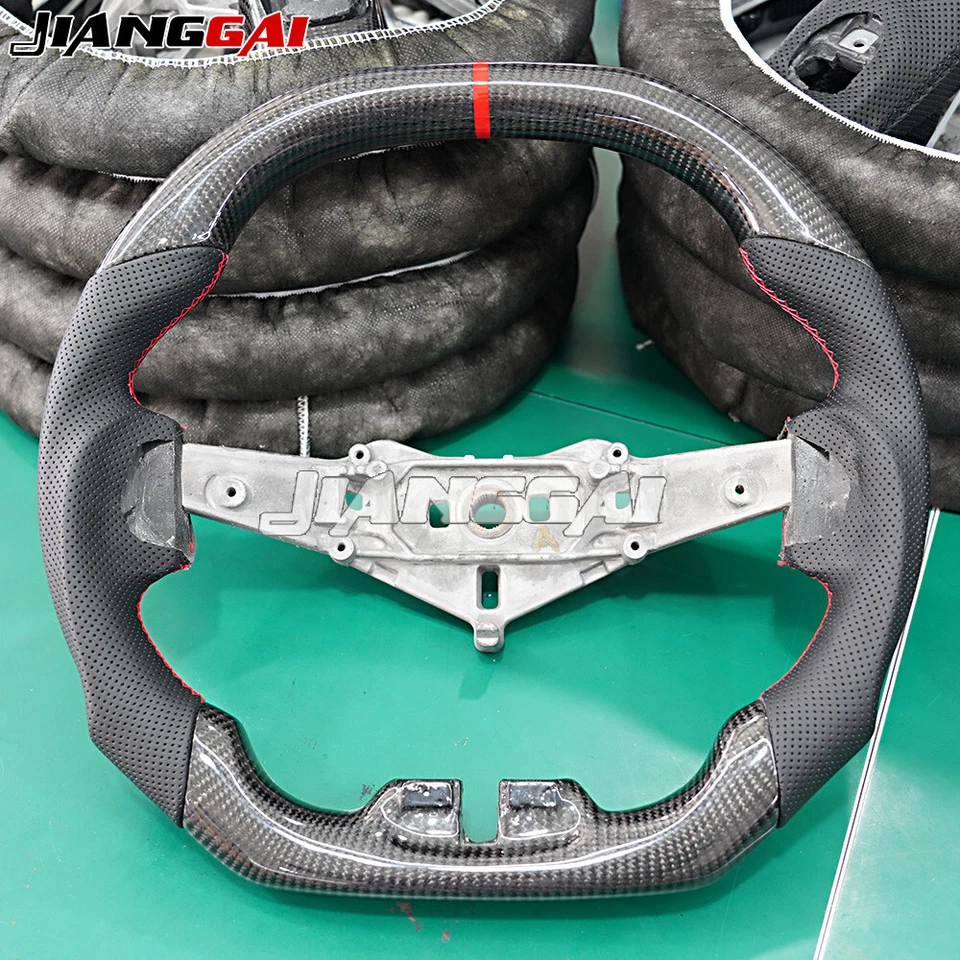 Volante de fibra de carbono Fit Dodge Charger Challenger Durango 2011-2014 Foto 4 de 4