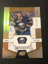 2016-17 Upper Deck Trilogy Premieres Level 1 /999 Justin Bailey #82 Rookie RC