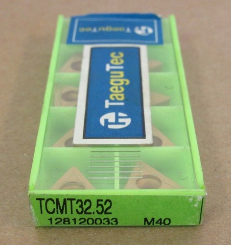 10 PCS TAEGUTEC INSERT TCMT32.52 M40 MADE IN KOREA - Picture 2 of 5