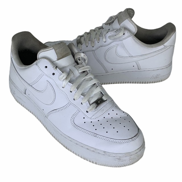 Nike Mens Sz 12 Air Force 1 07 Triple White Low Sneakers 315122-111 | eBay