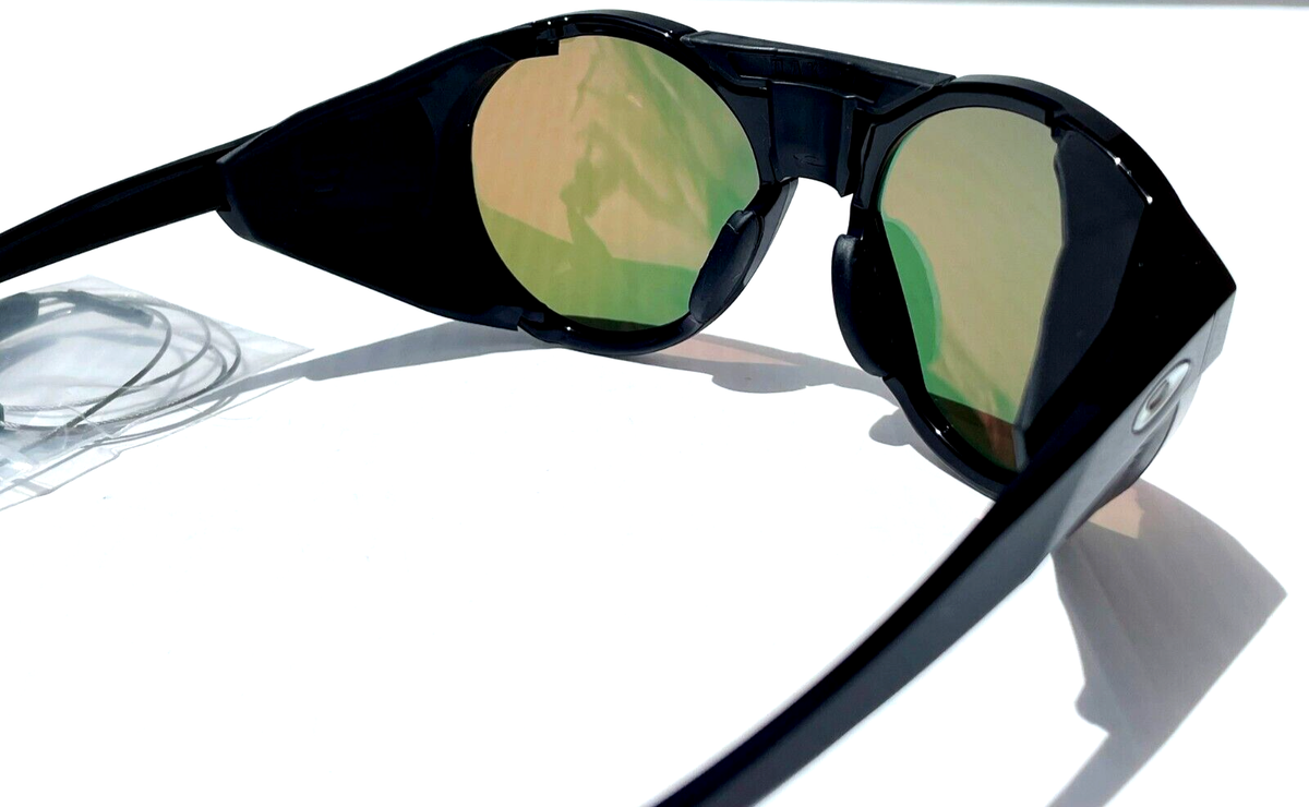 Oakley CLIFDEN Polished Black Round POLARIZED Galaxy Ruby Oakley CLIFDEN Polished Black Round POLARIZED Galaxy Ruby