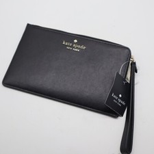 Kate Spade Women's Staci Medium L-Zip Wristlet Black   NEW