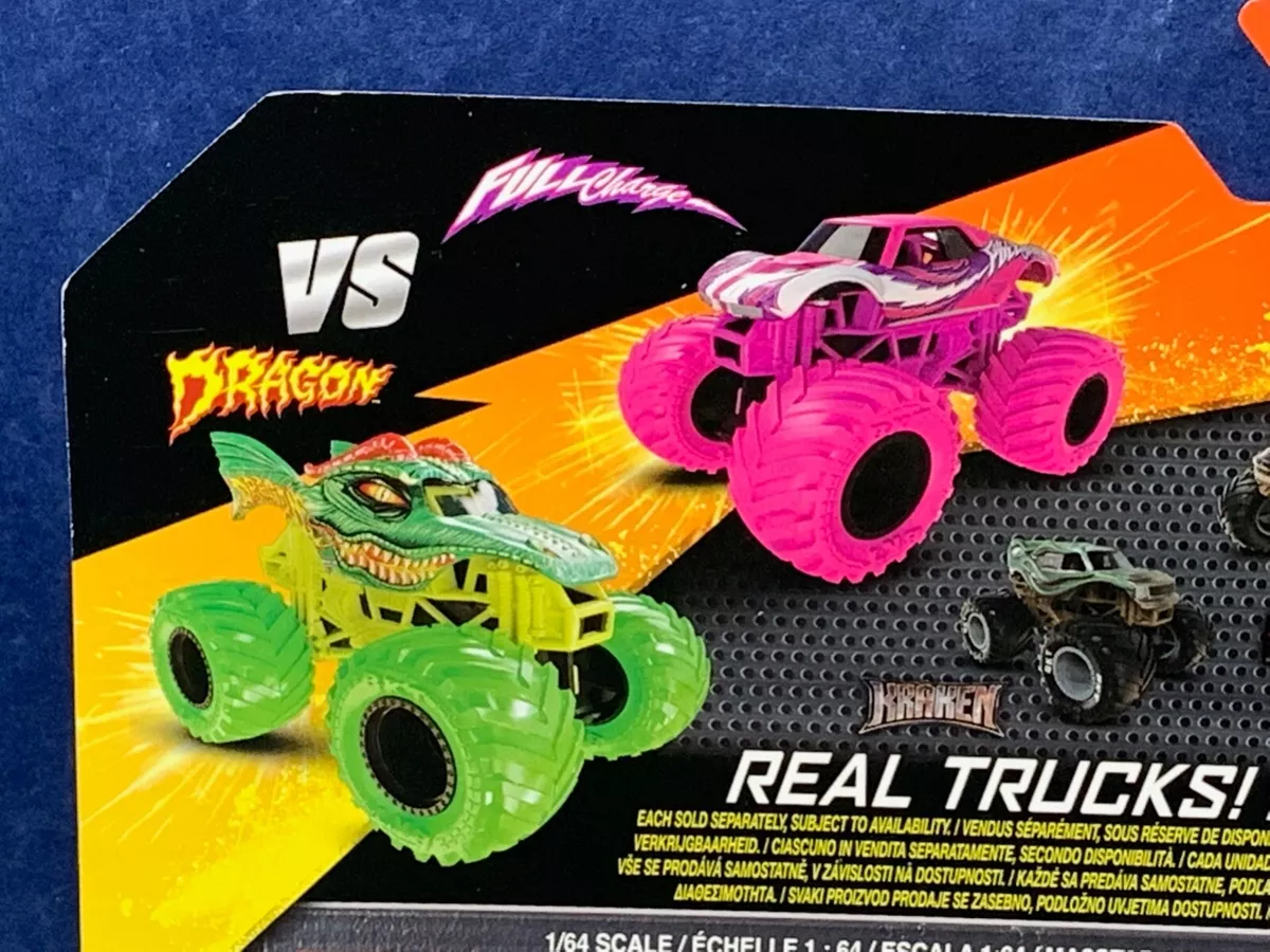 DRAGON vs FULL CHARGE - 2-Pack SERIES 21 Trucks MONSTER JAM Cars