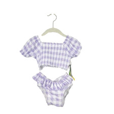 Baby Gap Recycled Polyester Gingham Purple Lotus Swim Swimsuit 12-28 Months New
