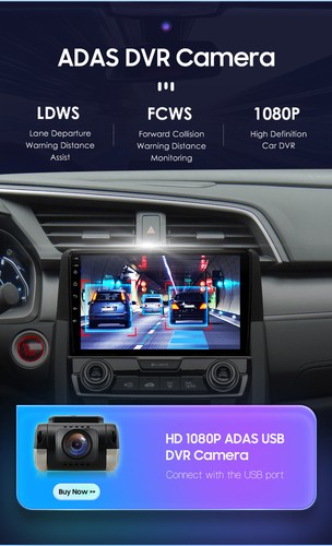 9"Android 14 Autoradio GPS Navigation DAB Carplay WIFI For Honda Civic 2015-2021 - Bild 6 von 14