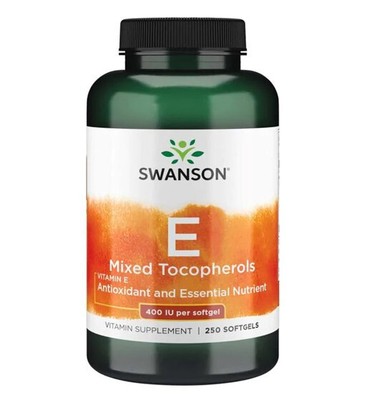 Swanson Vitamin E Mixed Tocopherols 400 IU 250 Softgels
