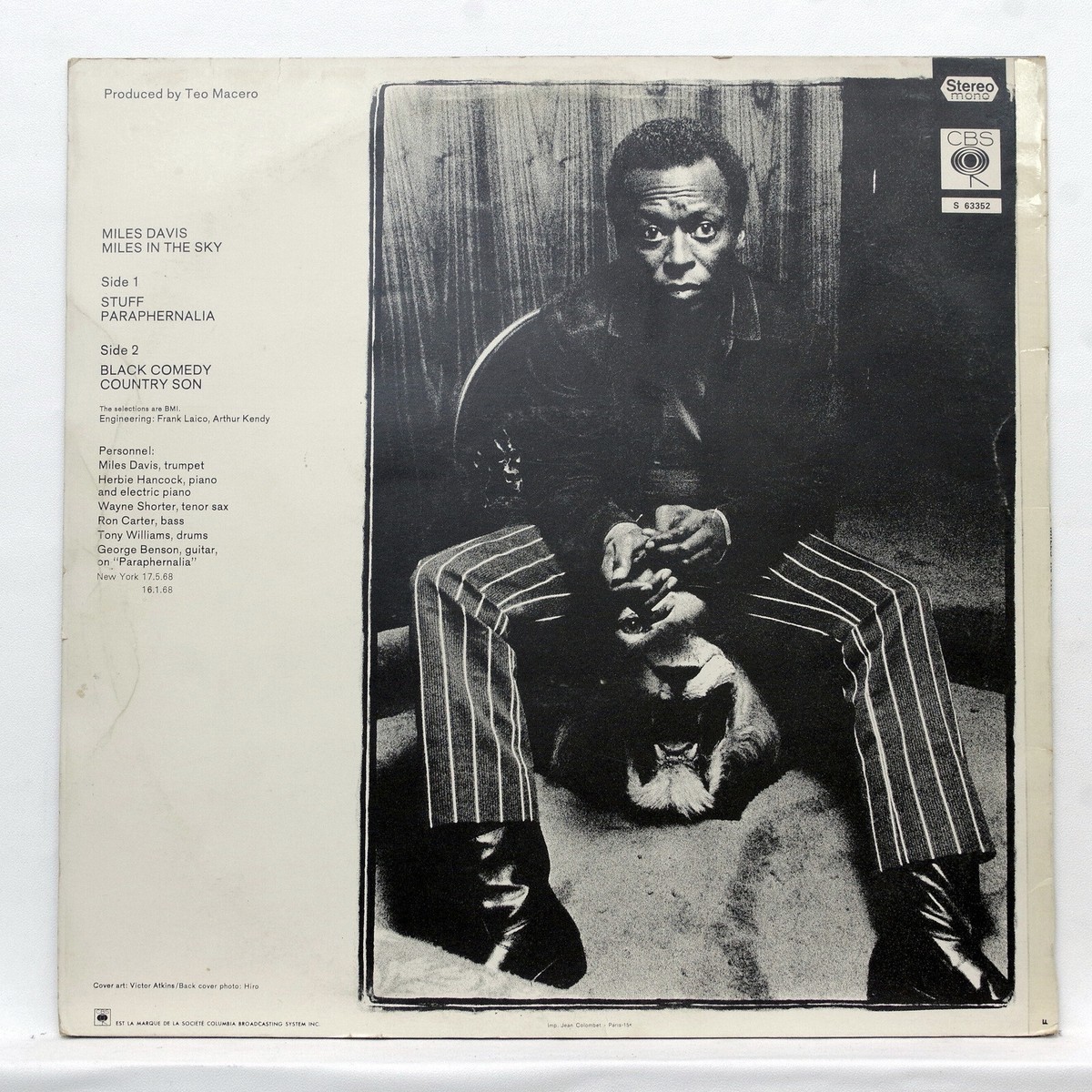 MILES DAVIS ⸺ miles in the sky ⸺ CBS S63352 ⸺ 1968 french ORIG