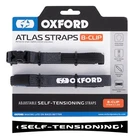 Oxford Atlas Motorcycle Stretch Luggage Bike Straps B-Clip 17 mm x 1.2 M Asphalt