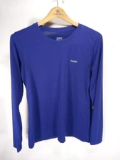 Reebok Men's Long Sleeve Base Layer Compression Shirt Blue Medium