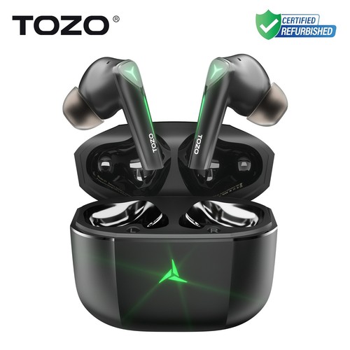 TOZO Gaming Wireless Earbuds Bluetooth In Ear Stereo 45ms Ultra Low Latency