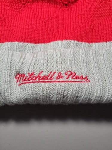 Mitchell & Ness NHL Hockey Detroit Red Wings Striped Sport Knit Hat OSFA - Picture 6 of 8