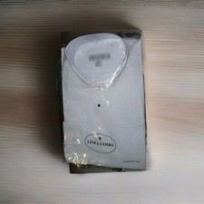 Linea Uomo Dress Shirt Size 16 1/2 32/33 Pleated Front