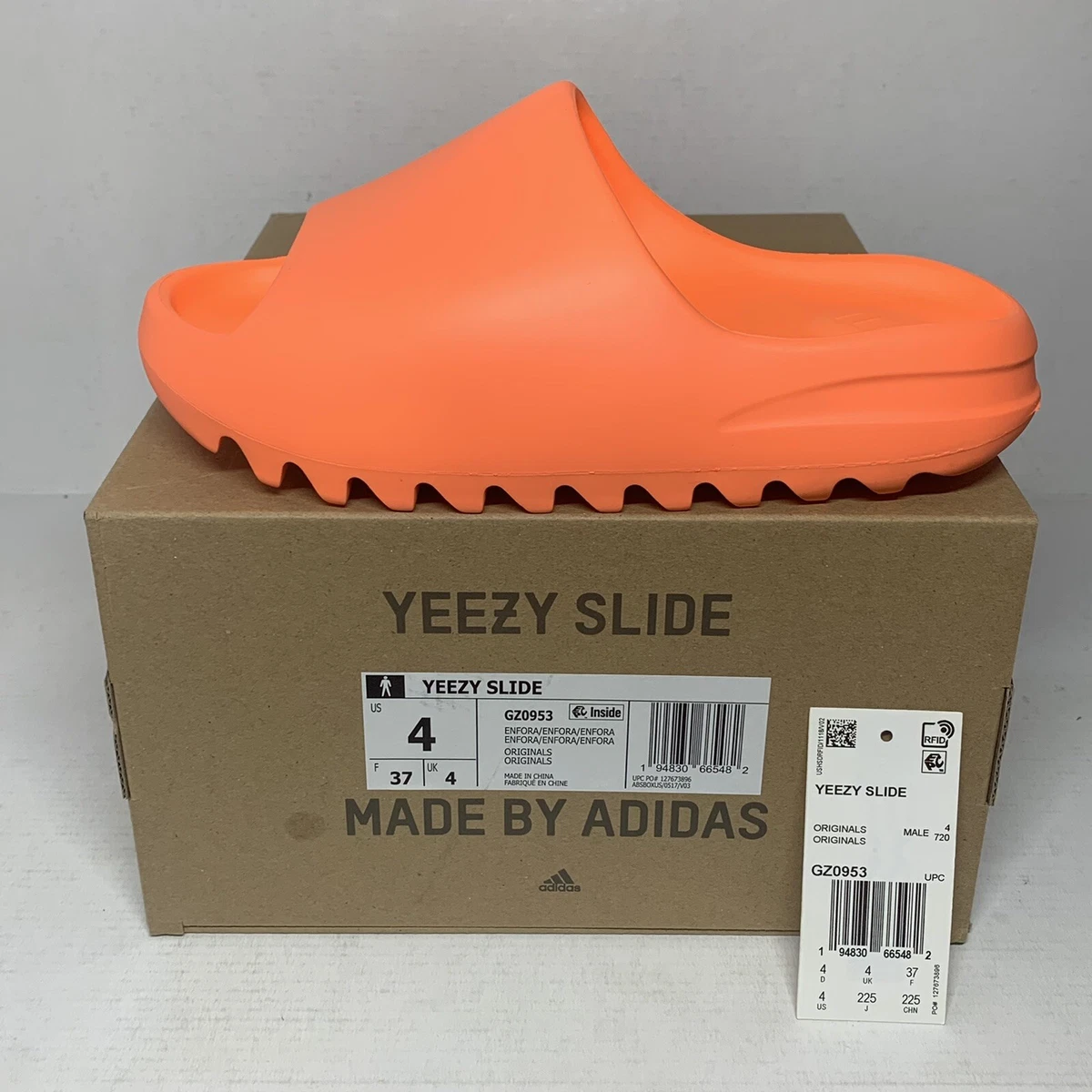 yeezy slides enfora orange