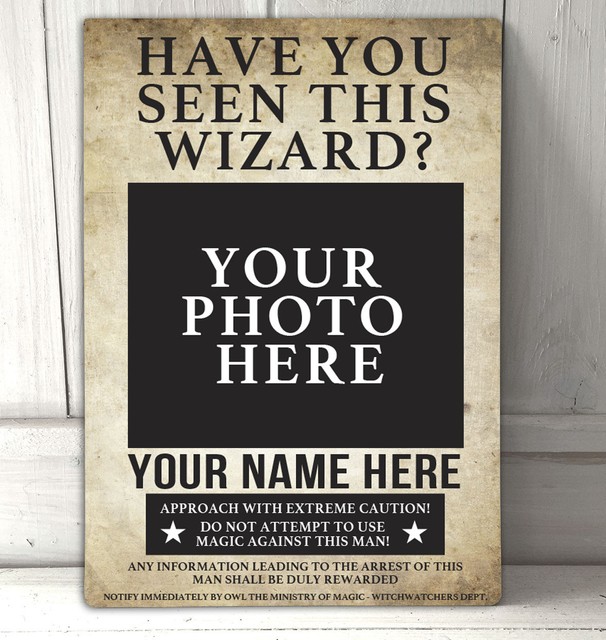 Harry Potter Have You Seen This Wizard Personalised A4 Metal Sign | eBay
