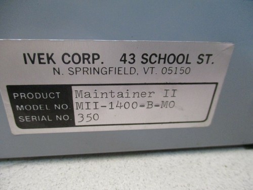 Ivek Maintainer II MII-1400-B-MO Liquid Metering System - Picture 6 of 7