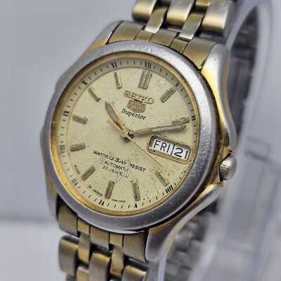 Seiko 5 Superior 7S36-0030 Automatic Day/Date Vintage Men s Watch