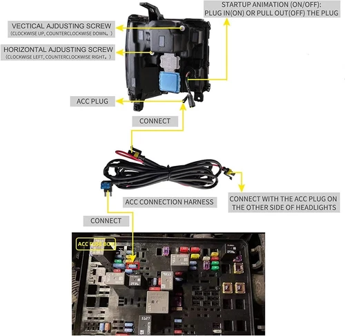 Pair Fits Chevrolet Silverado 1500 2016-2018 LED Headlights w/Startup Sequential - Picture 11 of 15