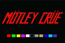 MOTLEY CRUE Logo Vinyl Decal Die Cut Sticker Rock Band