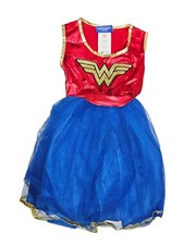 Vestido tutú infantil Wonder Woman DC Comics para disfraz de juego simulado niños pequeños 4-6