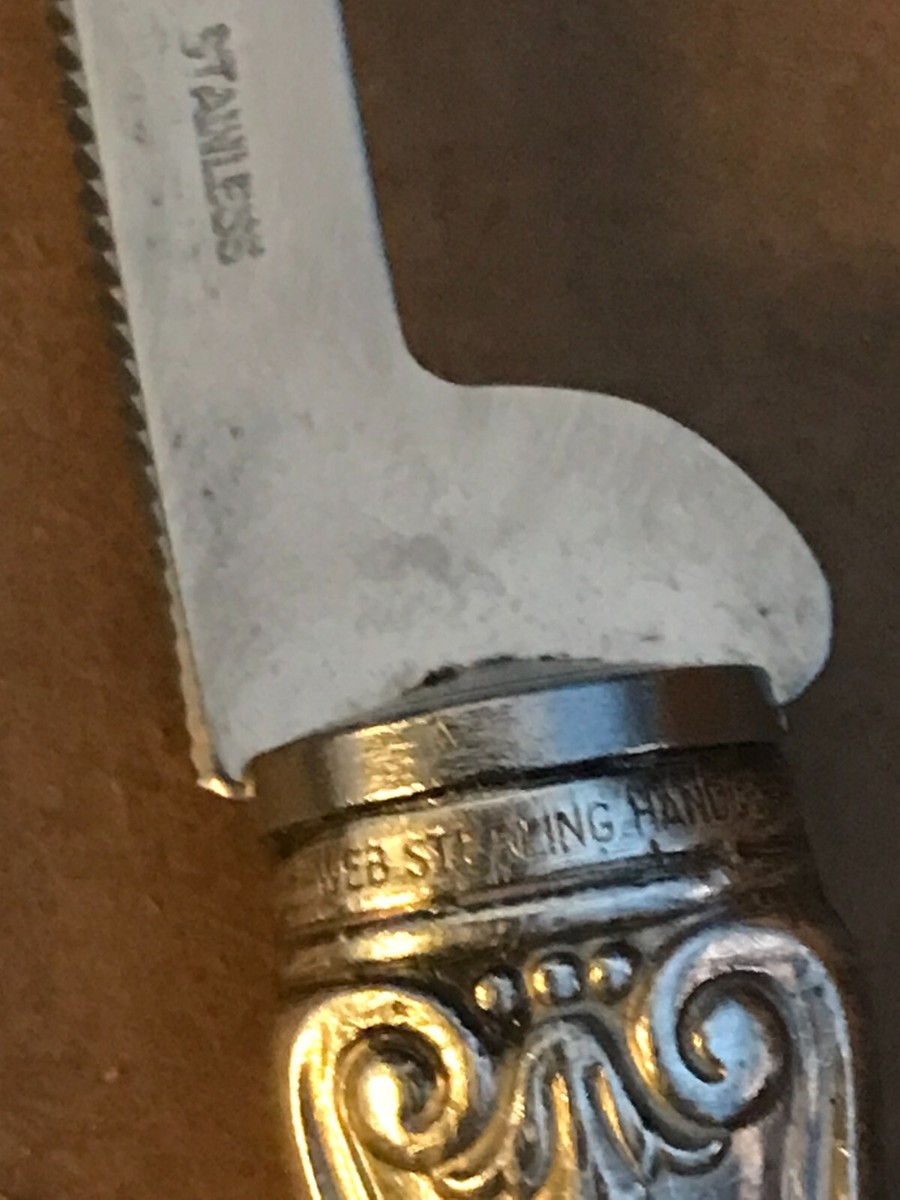 Vintage 1960s Sterling Silver Handle Stainless Kitchen 5