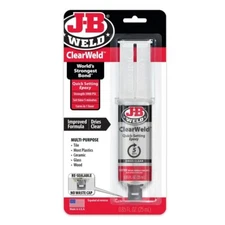 ClearWeld Quick-Set Epoxy Syringe - Fast and Strong Bonding Solution- 0.85 oz.