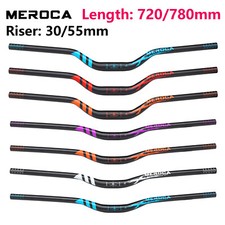 MEROCA Fahrrad Lenker 30/55mm Riser Handlebar Aluminum Alloy MTB BMX 720/780mm