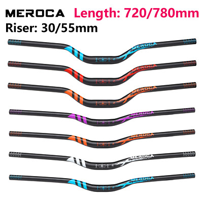 MEROCA Fahrrad Lenker 30/55mm Riser Handlebar Aluminum Alloy MTB BMX 720/780mm