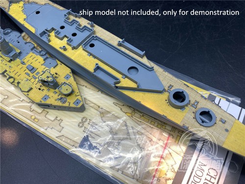 1/700 Scale Wooden Deck Masking Sheet for Flyhawk FH1160S HMS Hood 1941 Model - Picture 4 of 4