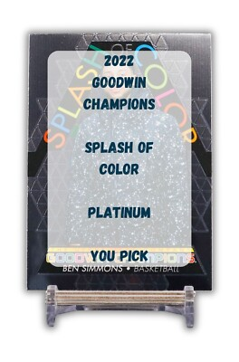 #ad #ad 2022 Upper Deck Goodwin Champions Splash of Color Platinum You Pick $2.99