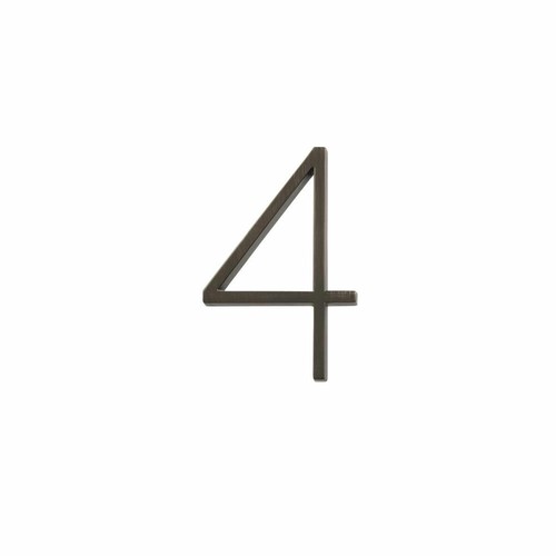 Hillman Group 844689 5in. #4 Distinctions Floating Mount House Number, Bronze