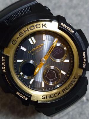 G-Shock AWG-M100SBG-1AJF Tough Solar Watch Black/Gold - Used