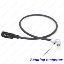 Adjustable Right Angle 2 Pin Female D-tap Power Cable for RED Komodo Camera 45cm