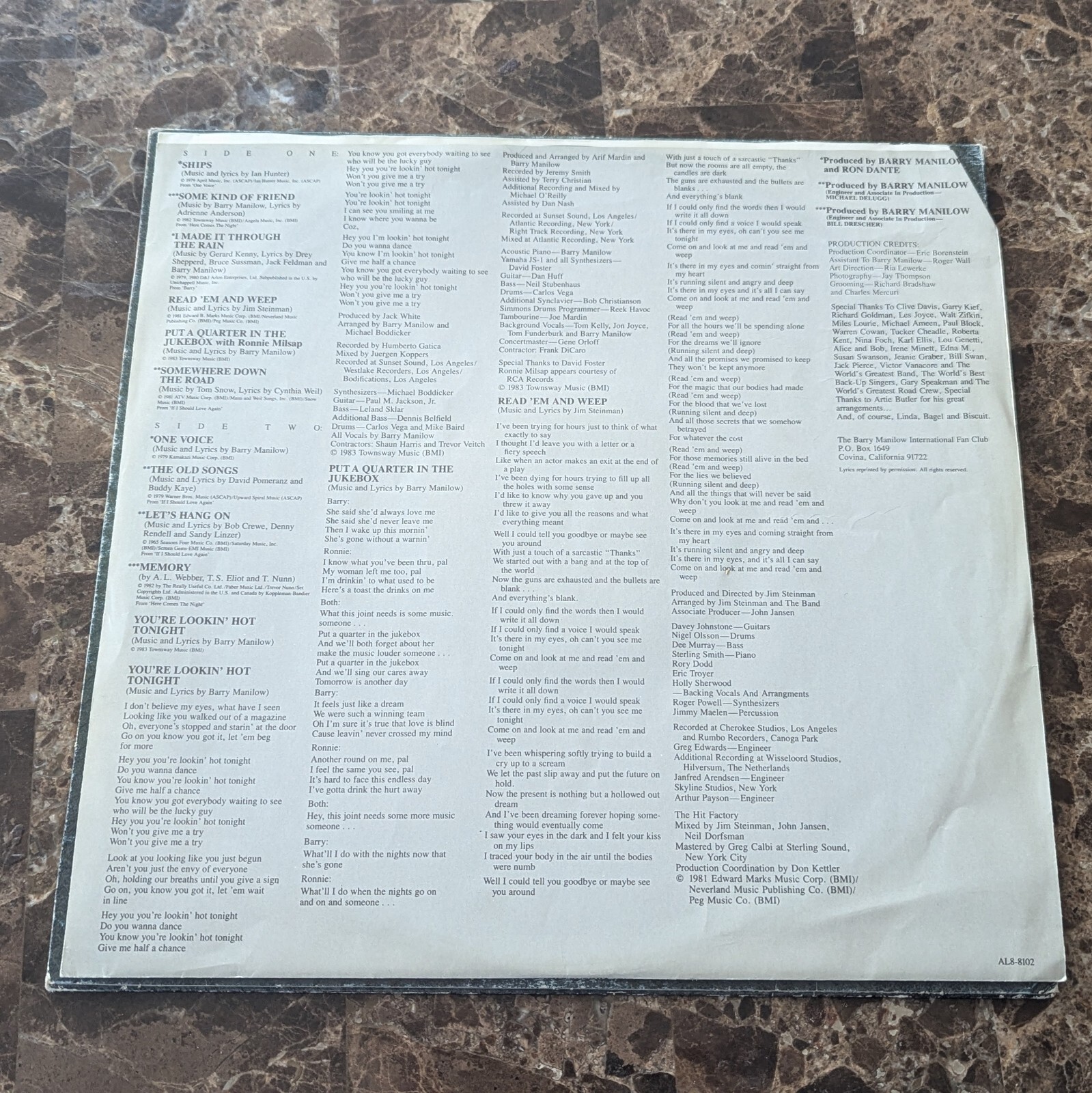 Barry Manilow Vinyl Record Lot Bundle LPs - Good Condition, No Skips image 5