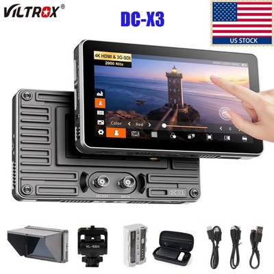 VILTROX DC-X3 Touchscreen FHD IPS Camera Field Monitor 2000Nit 6'' 4K 1920x1080