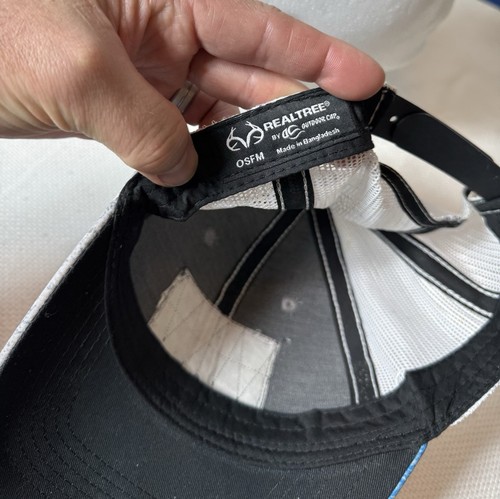 Cappello da camionista REALTREE Wave pesca berretto grigio blu bianco rete snapback cappello da baseball - Foto 5 di 7
