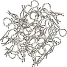100pcs RC Body Clips Bent Springy R Pins Bent for All 1/8 1/10 1/12 Car Truck