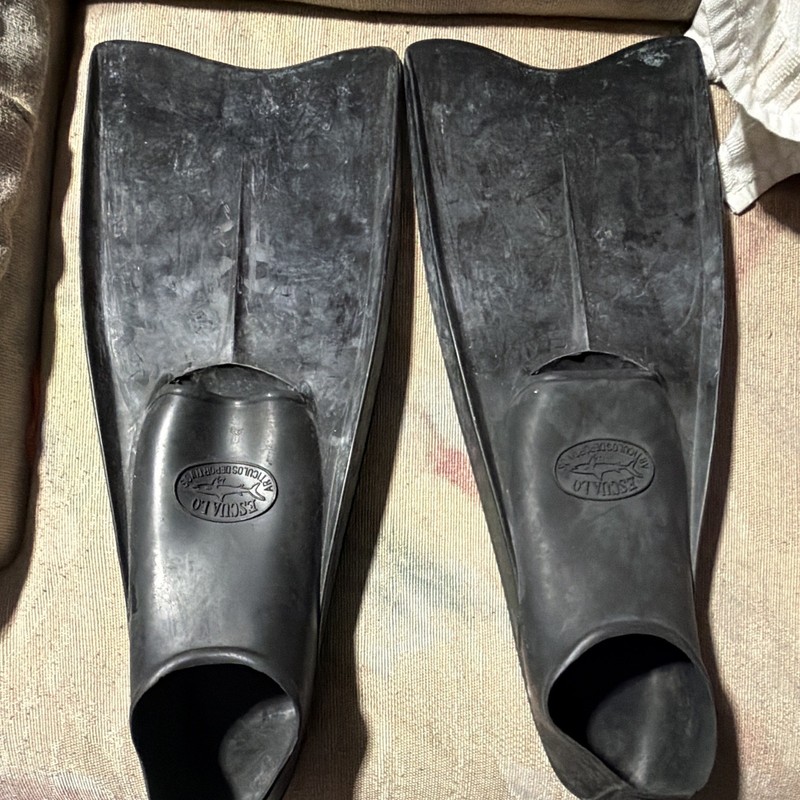 Escualo Articulos Deportivos H-6 Black Swim/Scuba Water Sport Fins Pair