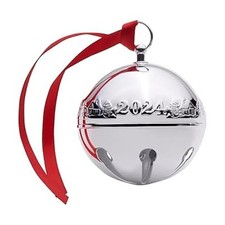 2024 Silver Plated Sleigh Bell Ornament 54th Edition