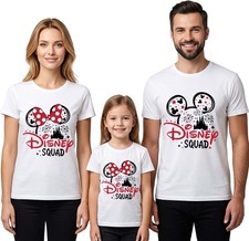 Disney Squad Family Trip Matching T-Shirts Mickey Minnie Holiday Outfits T-3205