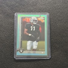 2025 Topps Chrome Jeremy Chinn #184 Teal Refractor /299 Raiders