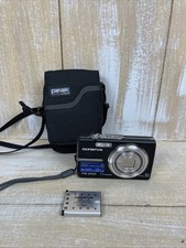 Olympus FE-240 7.1 MP 5x Zoom Digital Camera w/ Case Battery No Charger Untested