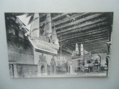 Postcard Bremen Town Hall (No. 607) -V