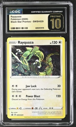 CGC 10 Pristine Rayquaza Swsh029 Pokemon Black Star Promos