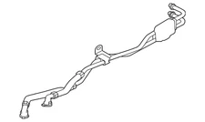 Genuine Jaguar Oil Cooler Line T4A38055