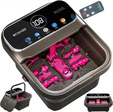 Collapsible Foot Spa with Heat, Bubble and Temp Control, Foot Bath, Remote
