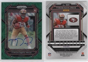 2022 Panini Prizm Rookies Green Scope /75 Tyrion Davis-Price #320 Rookie Auto RC