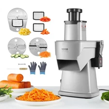 VEVOR Electric Vegetable Slicer, 4 in 1 Multifunctional Food Cutter, 200W Vegeta