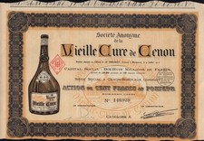 Likier francuski : Vieille Cure de Cenon Bordeaux Francja 1929 ***RZADKI 100 FFR ****