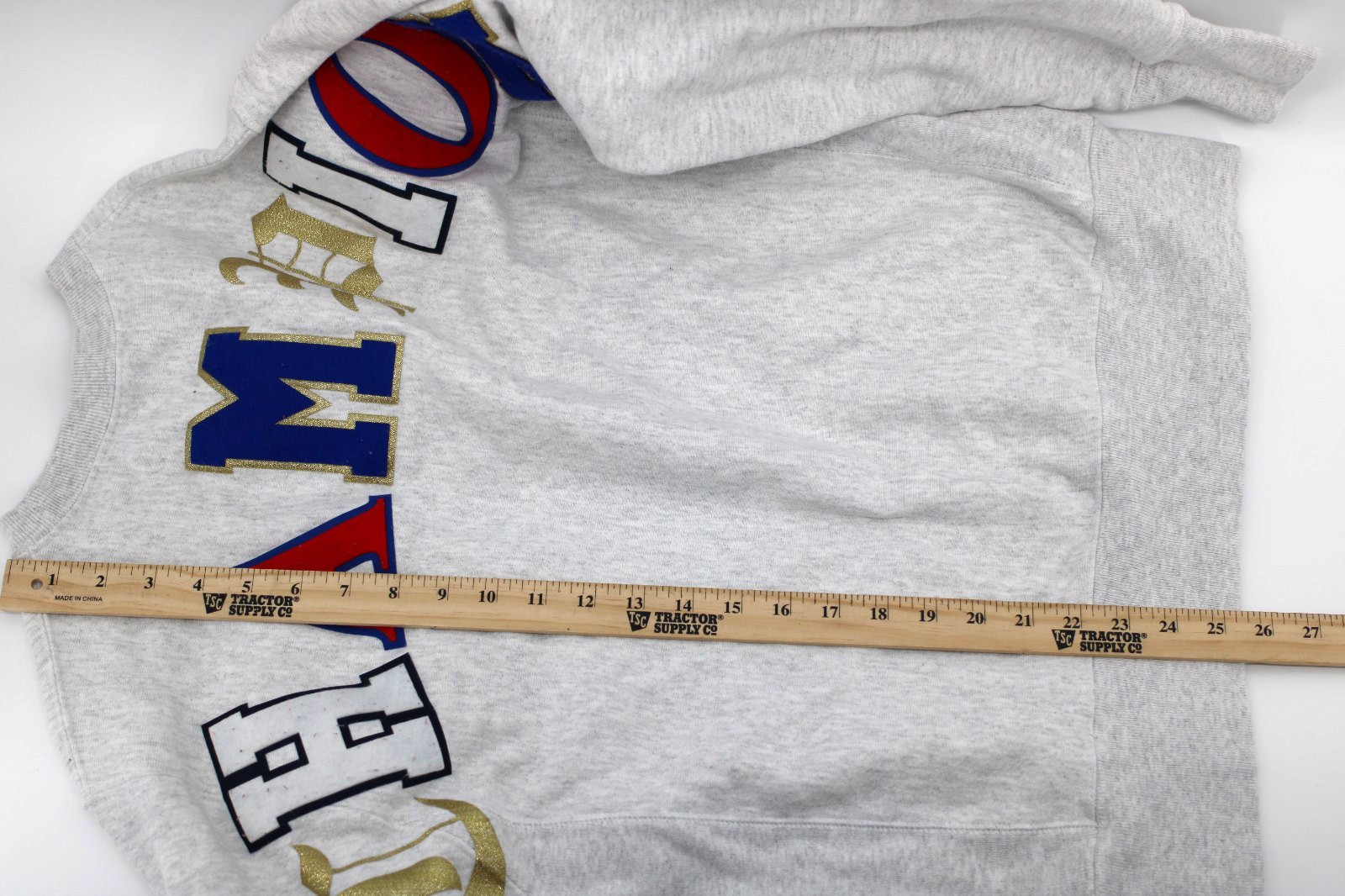 Champion Reverse Weave Sweatshirt Patch Logo Grey… - image 6