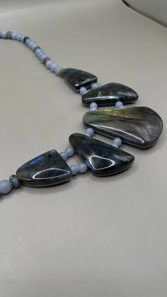 Collar Mine Finds By Jay King DTR Labradorita Cachemira Azul Anhidrita Foto 4 de 4